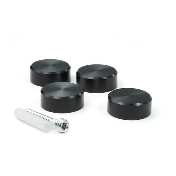 Gyford Décor 1" Diameter Flush Mount Kit - Black Anodized SOK-FMCAP9BL - main